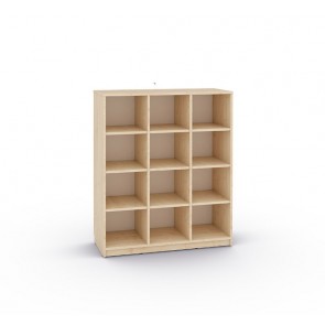 Meuble 12 casiers Feria blanc ou naturel
