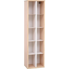 Meuble étagères Quadro 10 compartiments coloris naturel