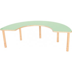 Table repas maxi demi-lune réglable