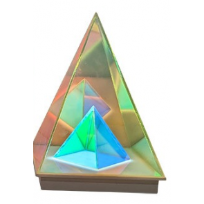 Prisme lumineux triangle 3D