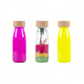 Bouteilles sensorielles Fluo, flamand rose