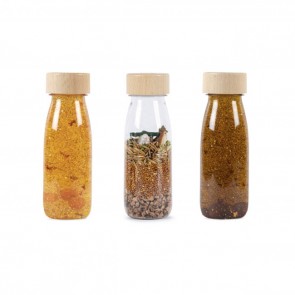 Bouteilles sensorielles Forêt, Sienne, Curcuma