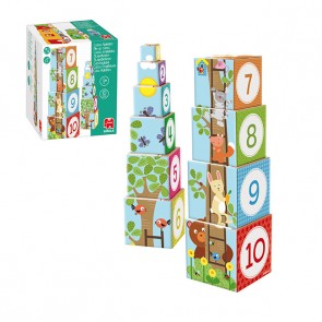 Cubes à empiler la forêt