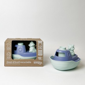 Bateau transformable bleu