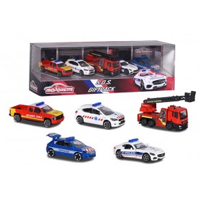 Coffret 5 miniatures véhicules  d'intervention