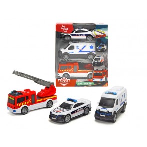 Coffret 3 véhicules de secours