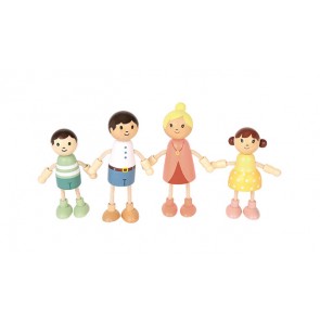 La famille -Assortiment 4 figurines maison de poupée