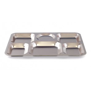Plateau 6 compartiments inox