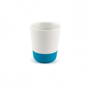 Gobelet porcelaine 16 cl base antidérapante  bleu ou orange