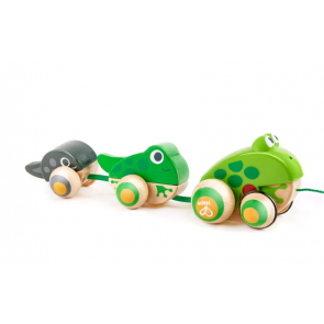 la famille grenouilles à tirer