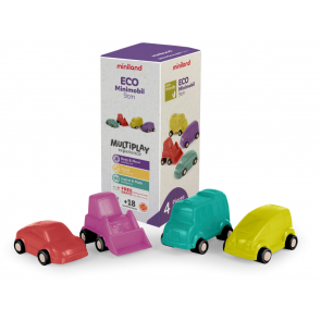 Véhicules Eco Minimobil (assortiment de 4) 9 cm