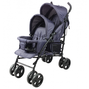 Poussette canne double 