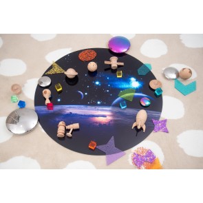 Tapis de jeu pour table découverte sensorielle "espace"