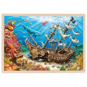 Dès 4 ans. Puzzle bois 192 pièces L.40 cm l.30 cm