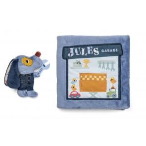 Livre tissu le garage de Jules