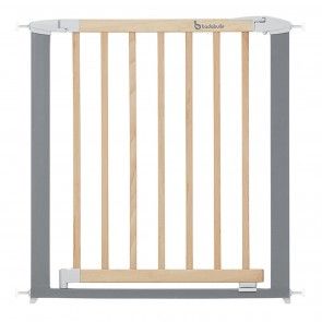 barrière de sécurité bébé safe and lock bois métal