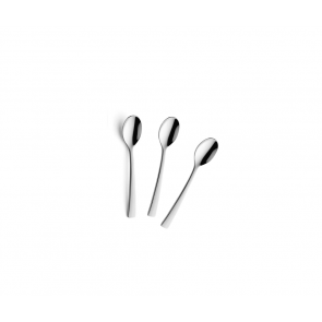 Lot de 3 cuillères à moka bébé inox Aurora 11.5cm