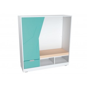 Meuble Quadro coucou caché blanc
