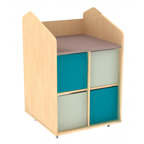 Meuble de déshabillage 4 casiers à portes