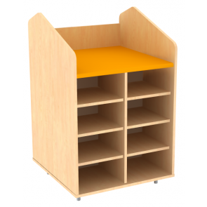 Meuble de déshabillage 8 petits casiers à portes (4 portes)