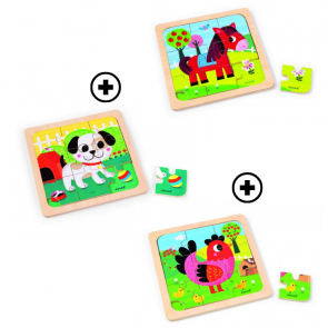 Offre féérique : assortiment de 3 Puzzle 9 pièces 