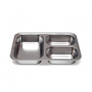 Plateau à 4 compartiments Inox