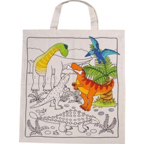 Lot de 6 sacs à colorier dinosaures