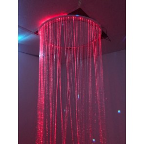 Rideau circulaire fibres optiques