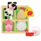 Puzzle tissu ferme 4 pièces