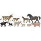 Les animaux de la ferme et leurs petits. 10 figurines