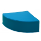 Pouf 1/4 rond ht.17 cm -  COLORIS à préciser