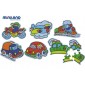 Silhouette puzzle les transports - Assortiment de 6 puzzles 3-5p