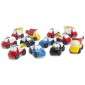 Funny véhicules - Assortiment de 12 véhicules plastique 9 cm