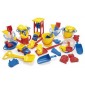 Jeux de sable - assortiment de 38 pièces : pelles, râteaux, seaux