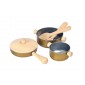 Batterie de cuisine bois - Assort. de 6 pièces L.8 à 14 cm