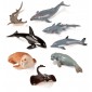 Les animaux marins. Assortiment de  8 figurines