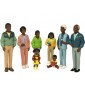 Figurines famille africaine