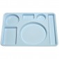 lot de 10 Plateaux 6 compartiments copolyester