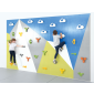 Mur d'escalade : la montagne, parcours expert