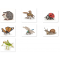 Les animaux du jardin - Assortiment de 7 figurines