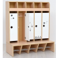 Portes avec décors Pour vestiaire mariposa 5 places
