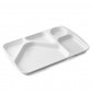 Plateau 5 compartiments blanc ou bleu