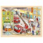 Puzzle bois 96 pièces Pompiers