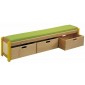 Banc simple avec bacs