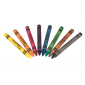 Lot de 12 boites de 8 crayons de couleurs pour textile, pour sacs à colorier 