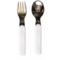 Cuillères + fourchettes inox - Le lot de 12 paires