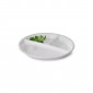 lot de 6 Assiettes à 3 compartiments OPAL verre