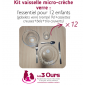 Kit Vaisselle micro crèche en Verre 