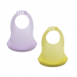 Bavoirs bibou lilas, citron- Lot de 2 