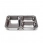 Plateau à 4 compartiments Inox